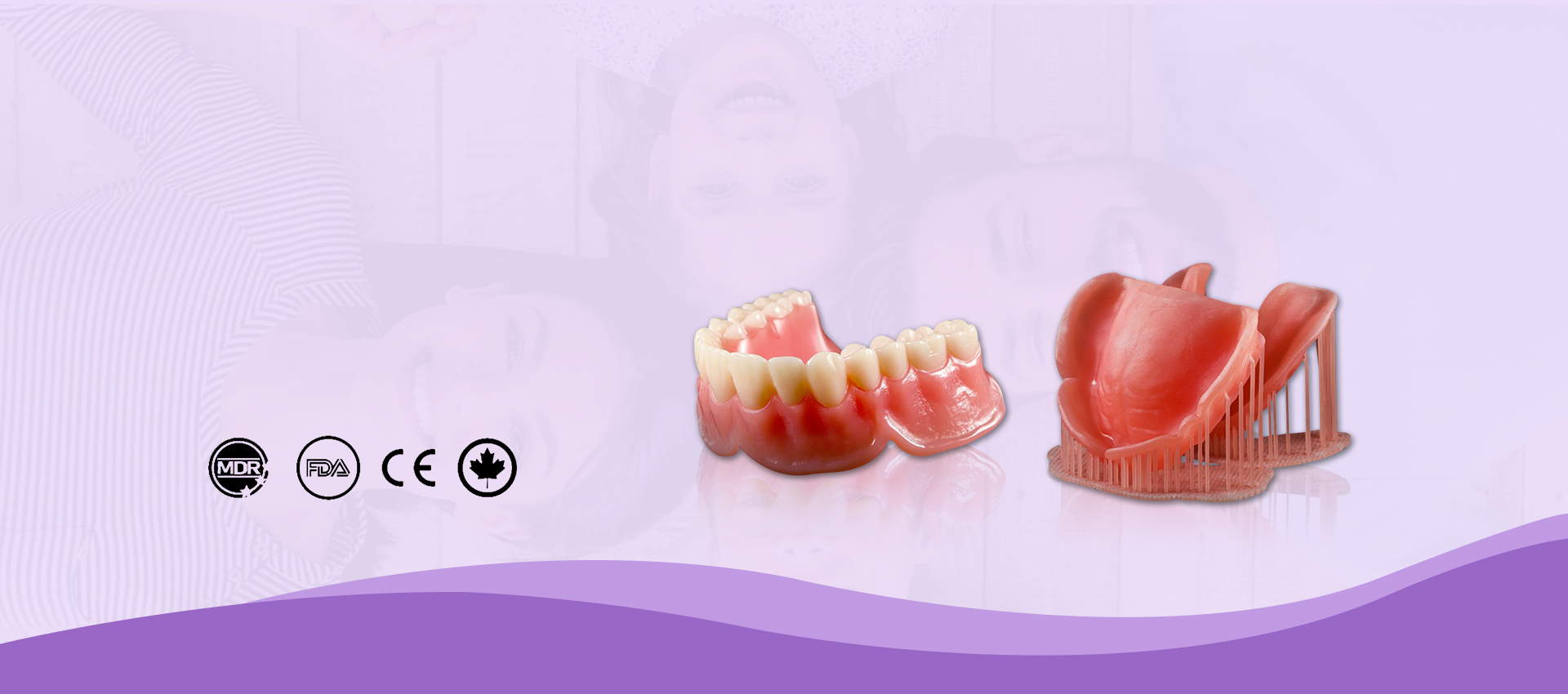 3D printed denture( half/full arch)